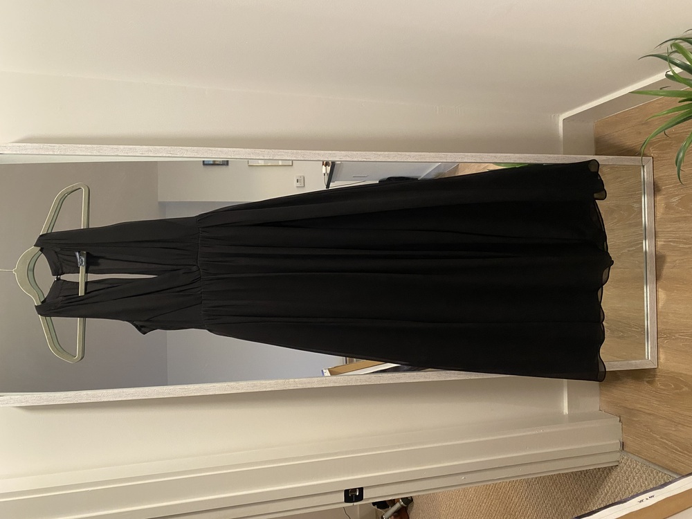 French Connection Black Maxi Dress-Size US 6